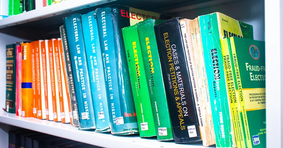 Picture of Books on Shelf at the Ghalib Chamber Law Library