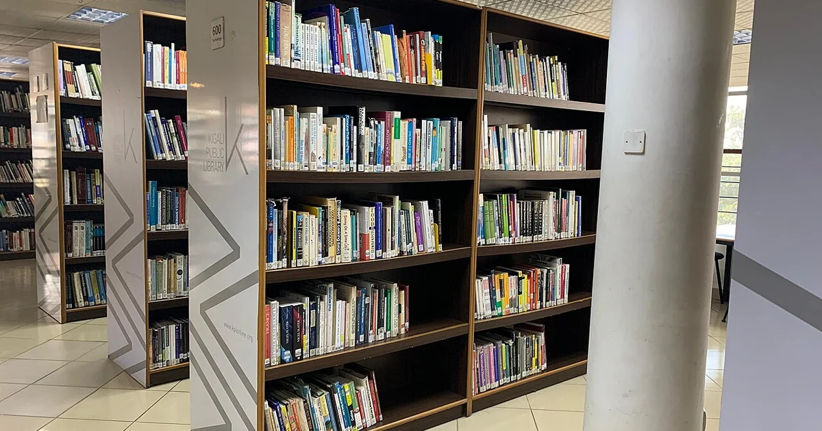 This picture shows how books are arranged in library