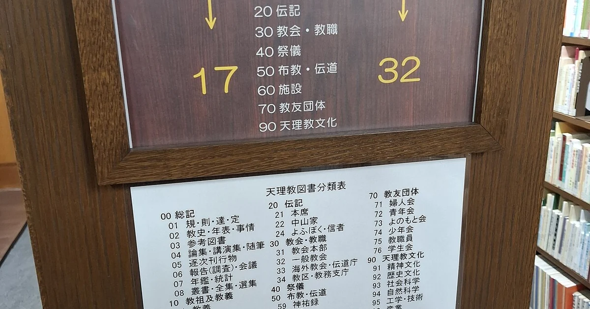 Tenri Central Library - Tenrikyo books section