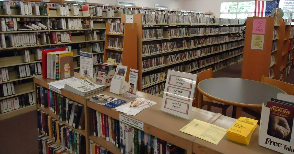 Interior view of Berkeley Heights public library.