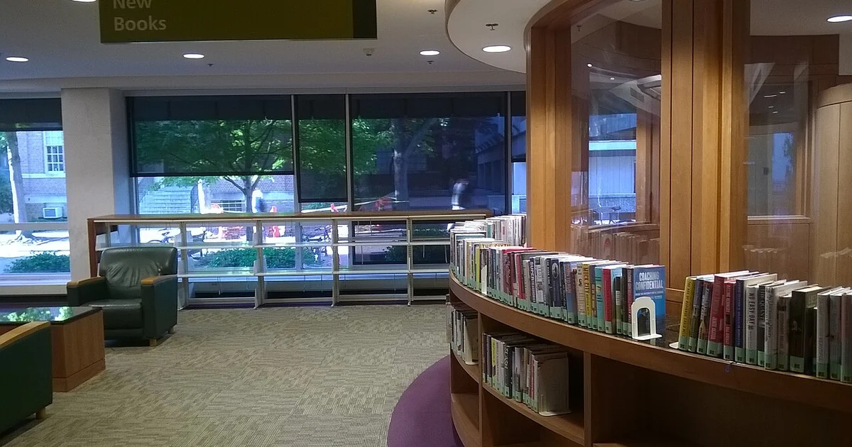 New Books on first floor of Undergraduate Library, University of North Carolina at Chapel Hill